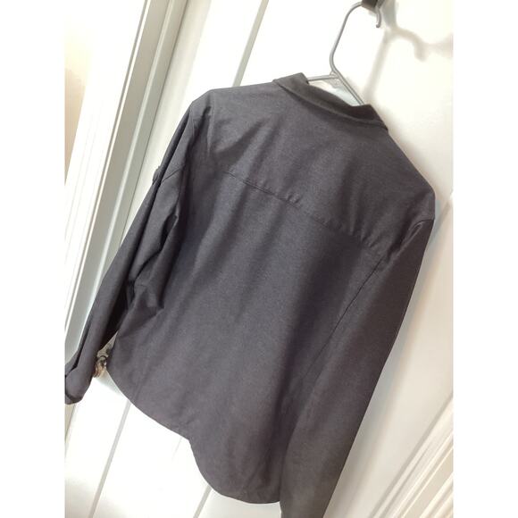 Michael Kors Men's Bommer biker Full Zip Jacket Dark Gray size medium - Picture 7 of 12